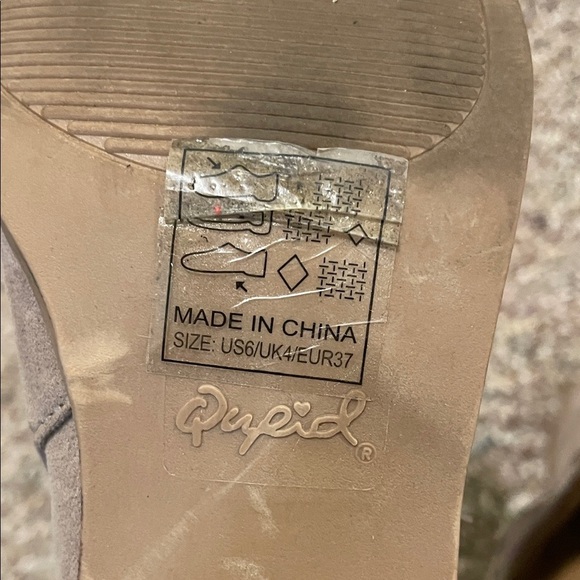 Womens Qupid Suede Ankle Booties - Picture 6 of 6